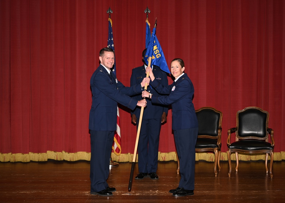 Lt. Col. Tracy Maestas assumes command of 452nd Force Support Squadron