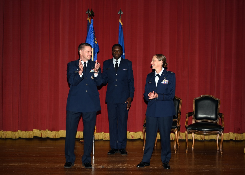 Lt. Col. Tracy Maestas assumes command of 452nd Force Support Squadron