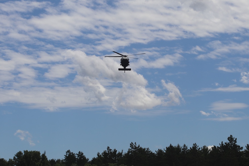 June 2024 UH-60 Black Hawk helicopter operations at Fort McCoy