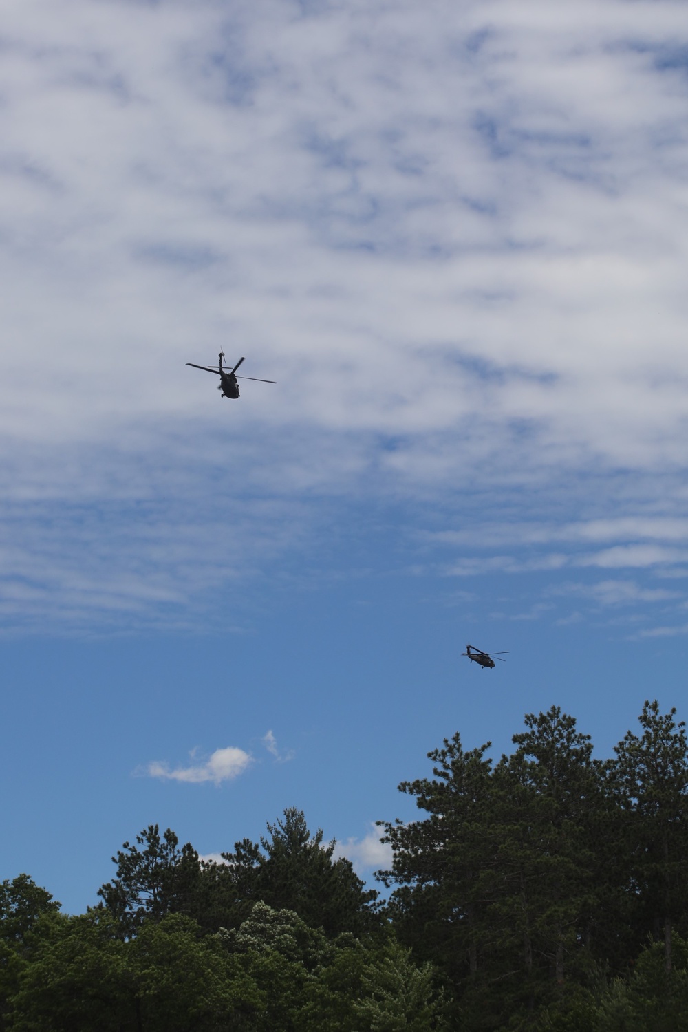 June 2024 UH-60 Black Hawk helicopter operations at Fort McCoy