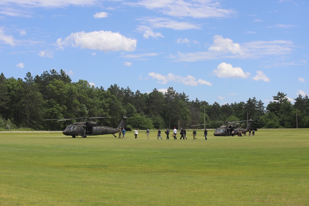 June 2024 UH-60 Black Hawk helicopter operations at Fort McCoy