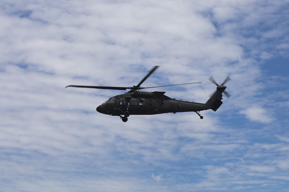 June 2024 UH-60 Black Hawk helicopter operations at Fort McCoy