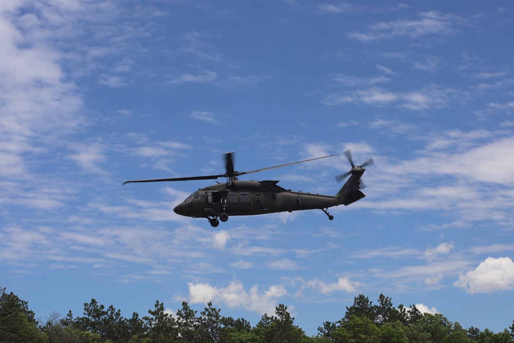 June 2024 UH-60 Black Hawk helicopter operations at Fort McCoy