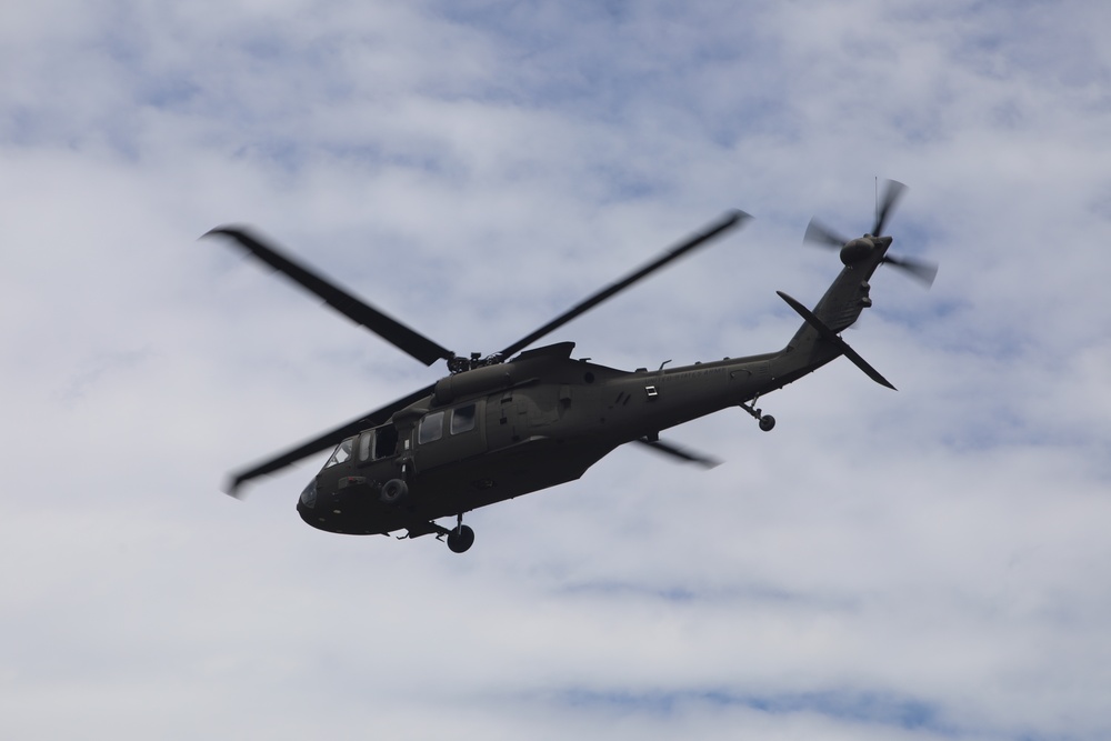 June 2024 UH-60 Black Hawk helicopter operations at Fort McCoy