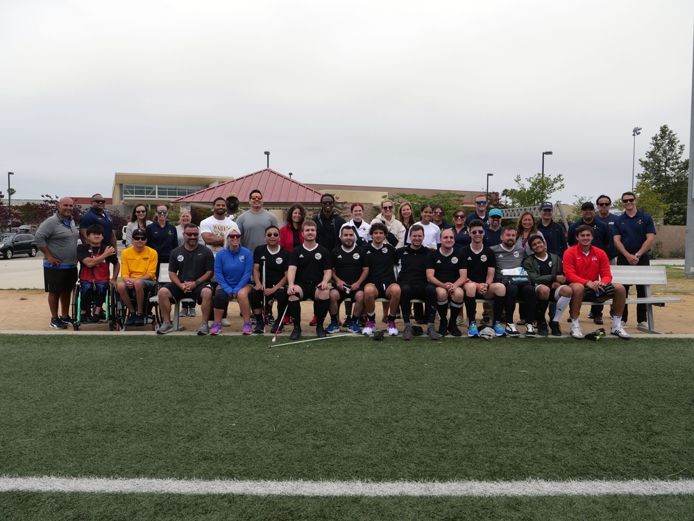 USA Men’s National Blind Soccer Team Visits Sailors