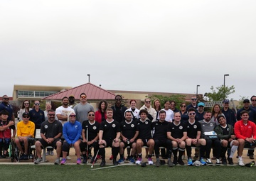 USA Men’s National Blind Soccer Team Visits Sailors