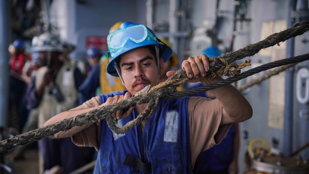 240613 – Underway Replenishment aboard USS Harpers Ferry