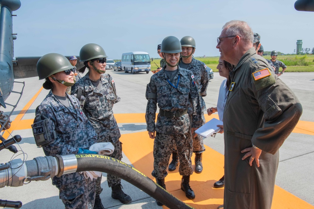 COMUSFJ visits JASDF Matsushima Air Base during Ex. Valiant Shield 24