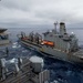 USS Ronald Reagan (CVN 76) conducts a fueling-at-sea  with USNS John Ericsson (T-AO 194)