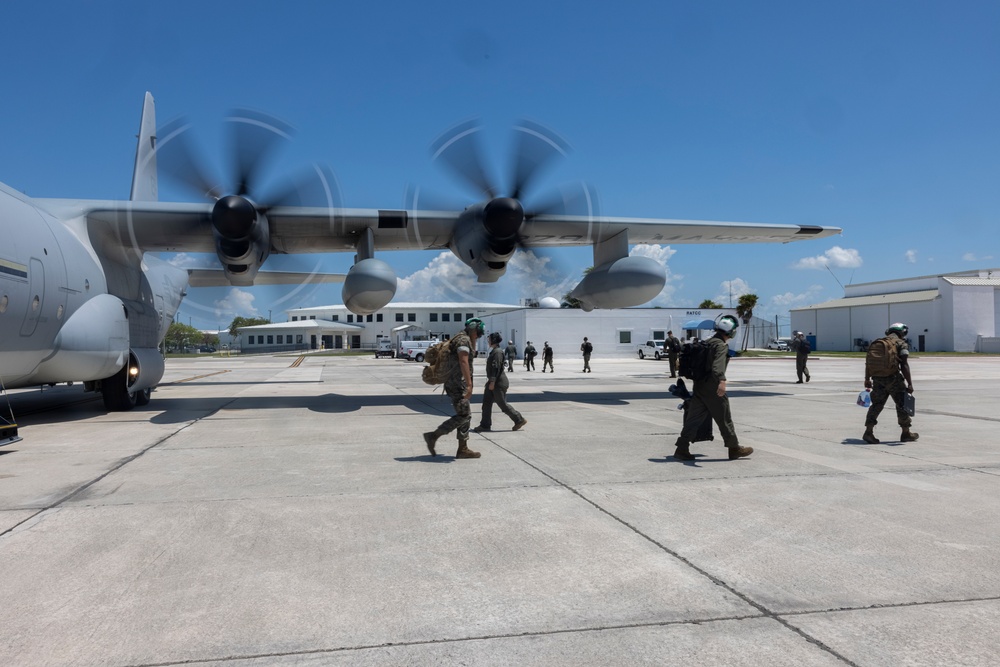 U.S. Marines with VMA-231 arrive at Key West