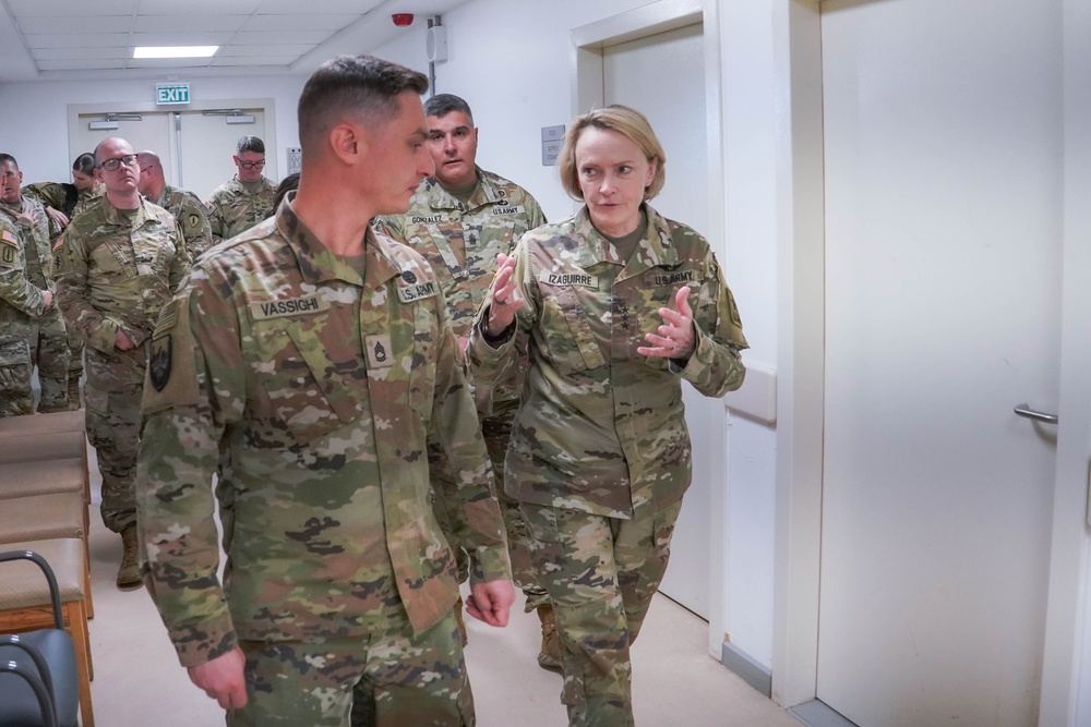 Surgeon General of the Army Visits 104th MCAS Medical Clinic in Poland