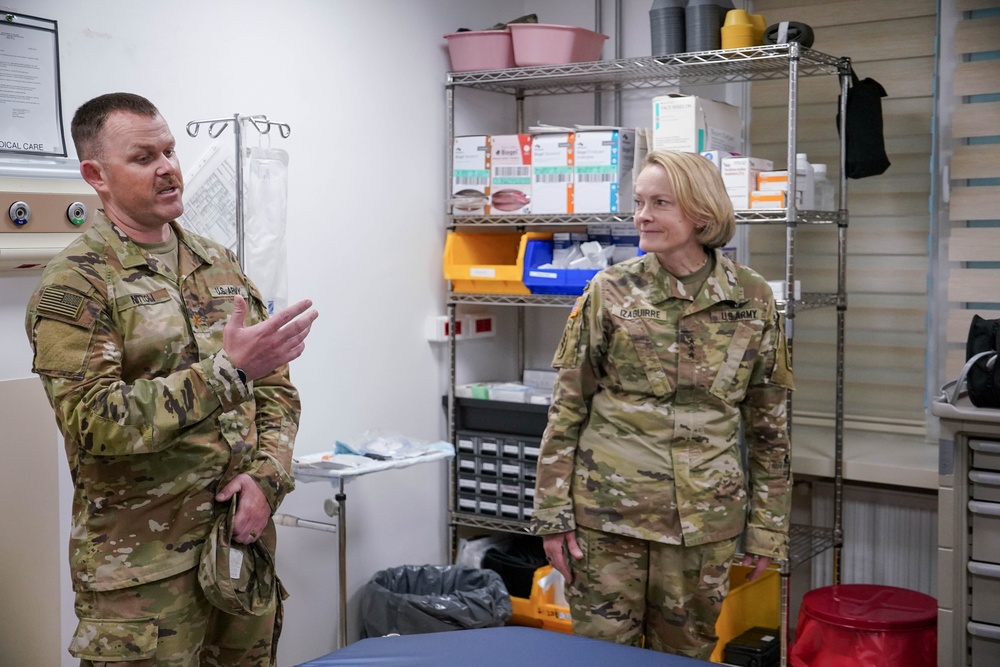 Surgeon General of the Army Visits 104th MCAS Medical Clinic in Poland
