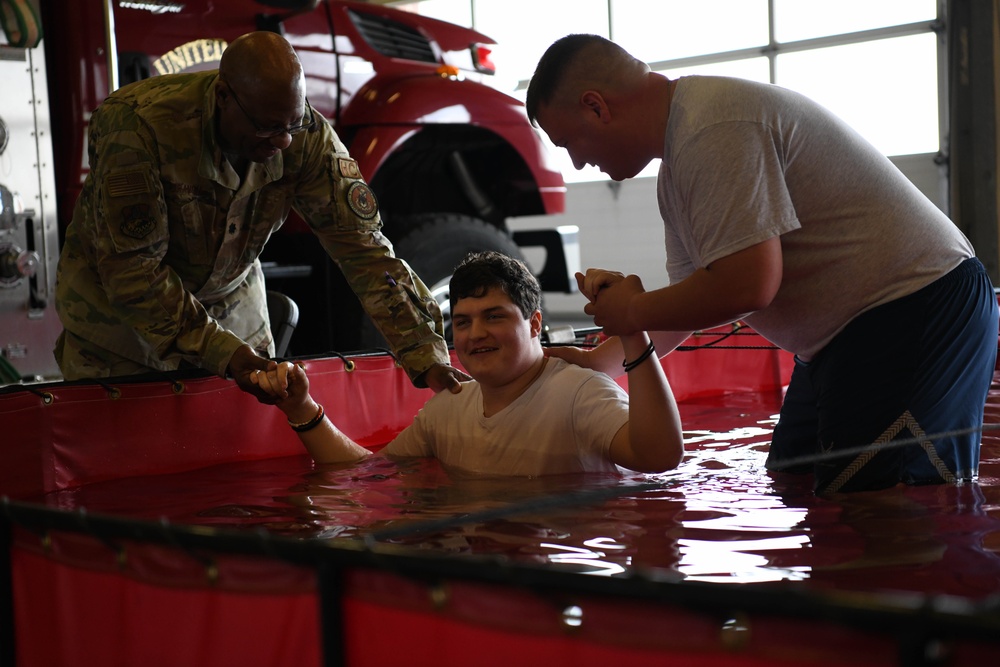 178th Wing Chaplains Hold First Baptism