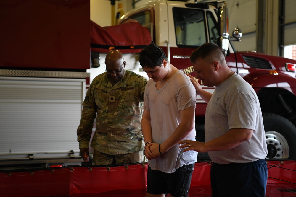 178th Wing Chaplains Hold First Baptism