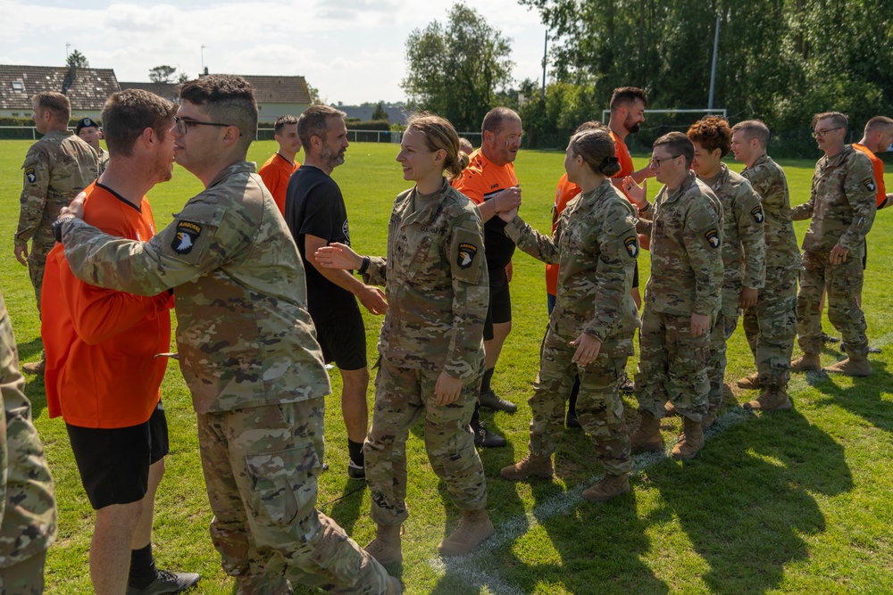 D-Day 80 Soccer and American Football Match