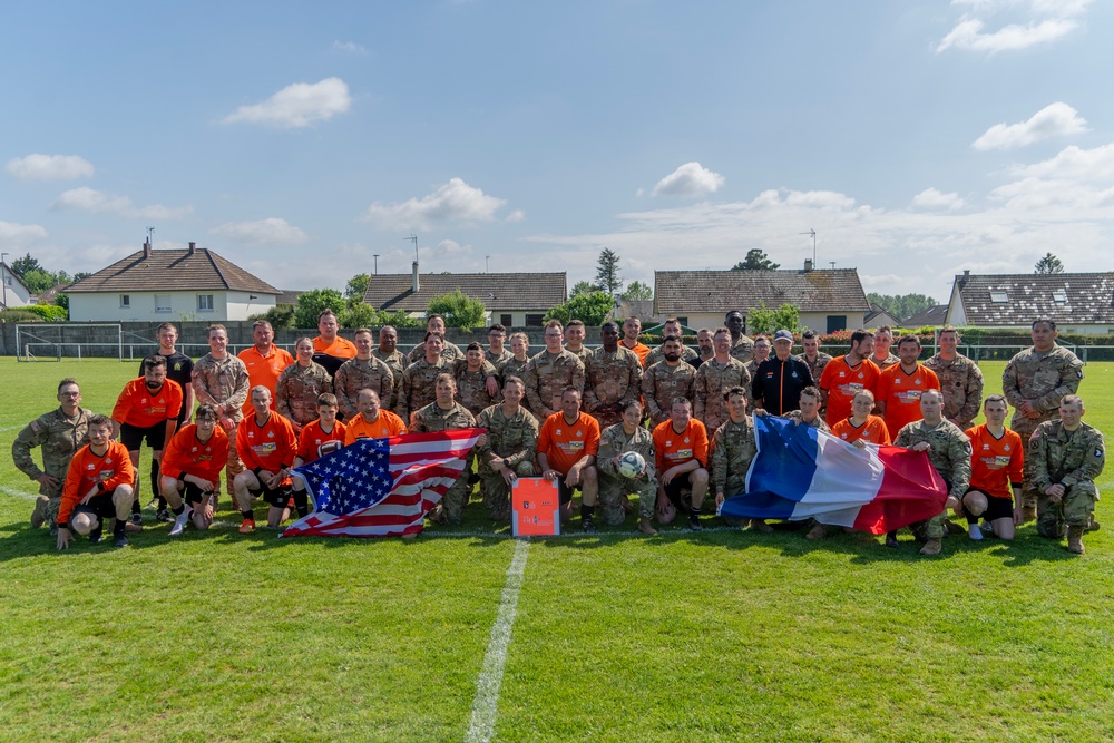 D-Day 80 Soccer and American Football Match