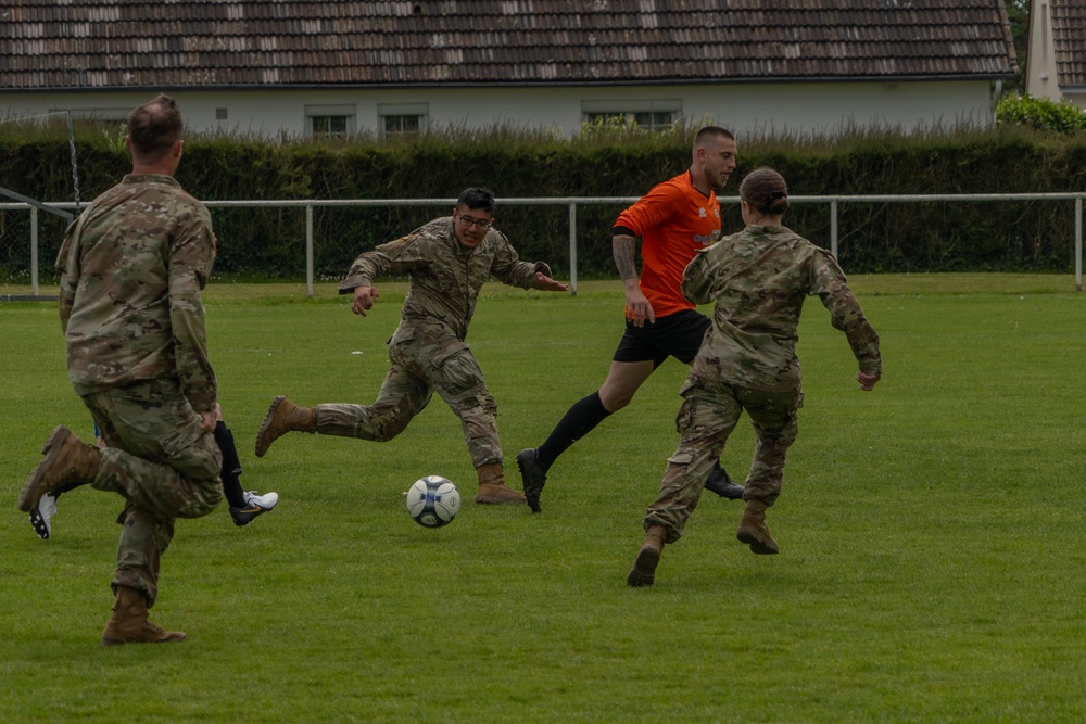 D-Day 80 Soccer and American Football Match