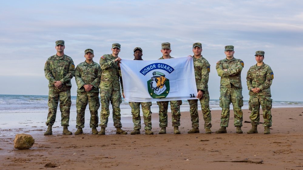 529th MPs Visits Omaha Beach