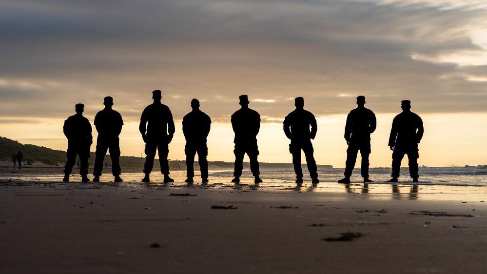 529th MPs Visits Omaha Beach