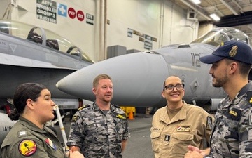 Royal Australian Navy Information Warfare specialists join USS Ronald Reagan Carrier Strike Group  for 7th Fleet deployment