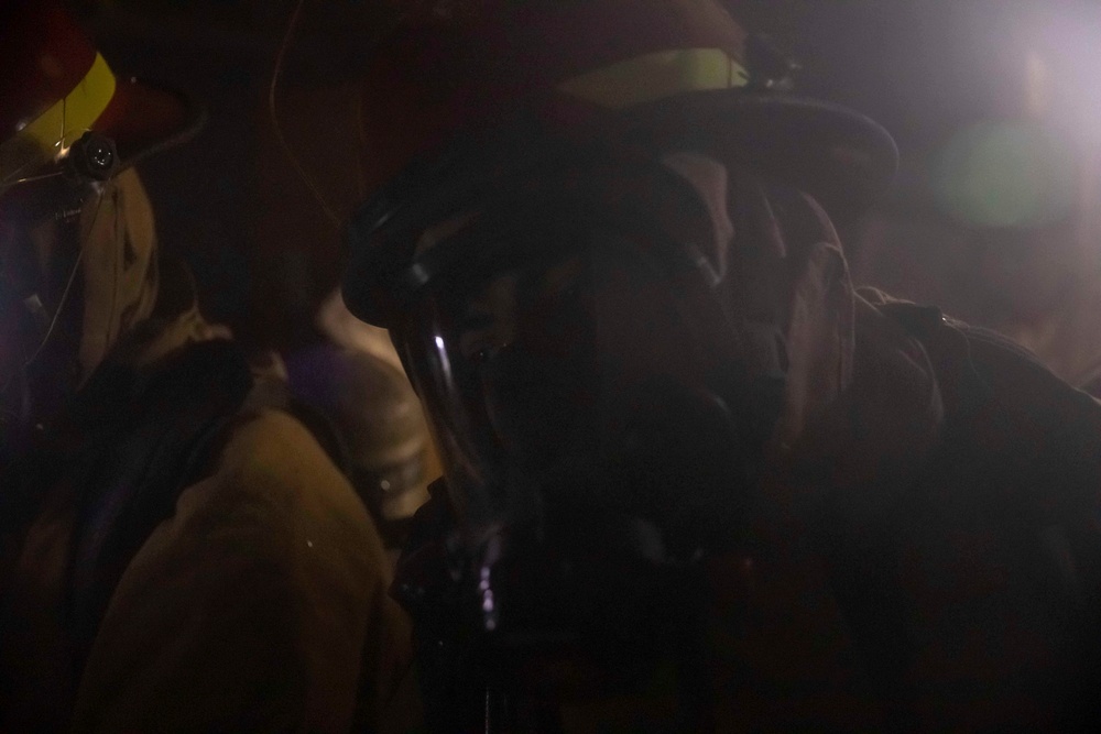 USS Ralph Johnson Conducts Training Drill