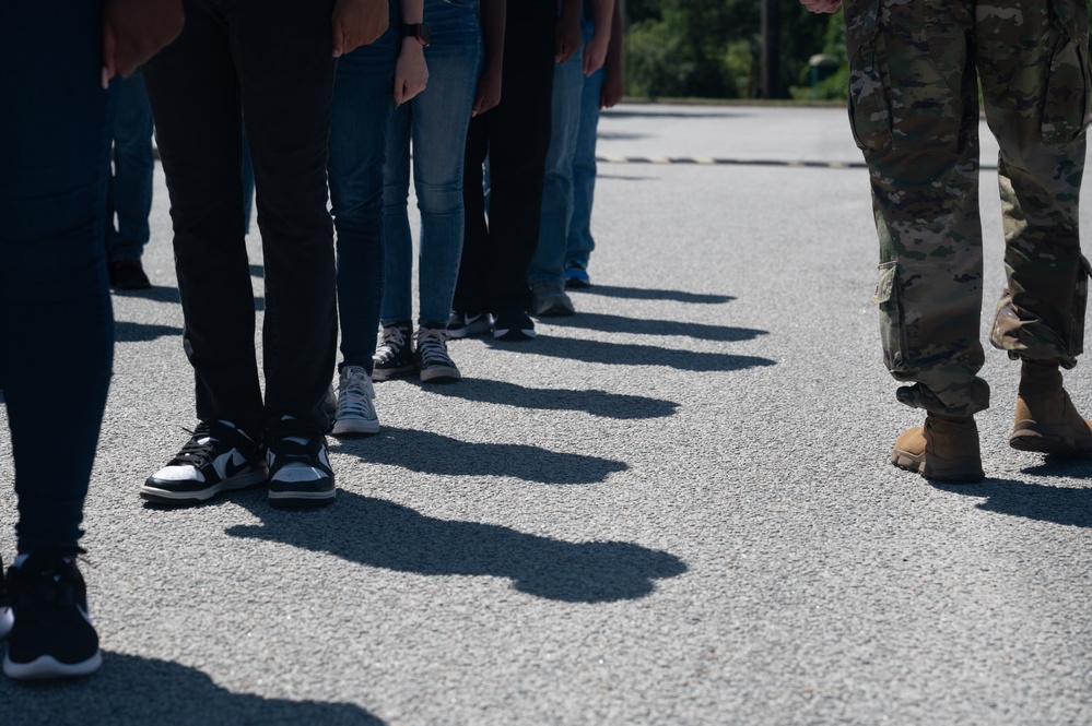 315 AW Development and Training Flight Discuss Oath of Enlistment