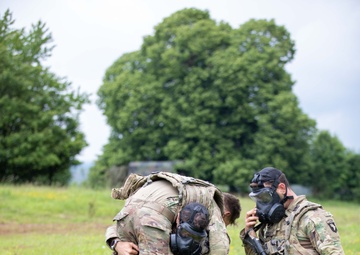 101st reacts to CS gas