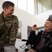 World War 2 veteran Ceo, speaks with Airmen and Soldiers