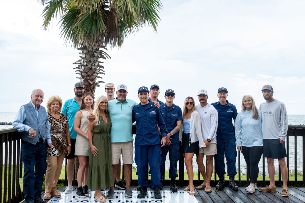 Coast Guard reunion with survivors from May 25, 2024 rescue