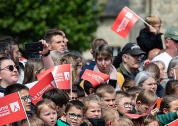 PARIS 2024 OLYMPIC TORCH THROUGH SAINTE MERE EGLISE