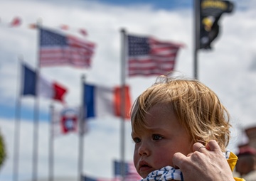 PARIS 2024 OLYMPIC TORCH THROUGH SAINTE MERE EGLISE