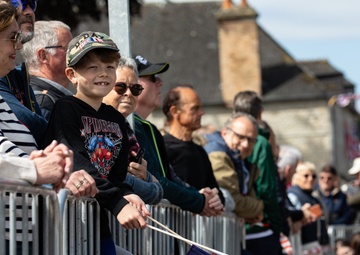 PARIS 2024 OLYMPIC TORCH THROUGH SAINTE MERE EGLISE