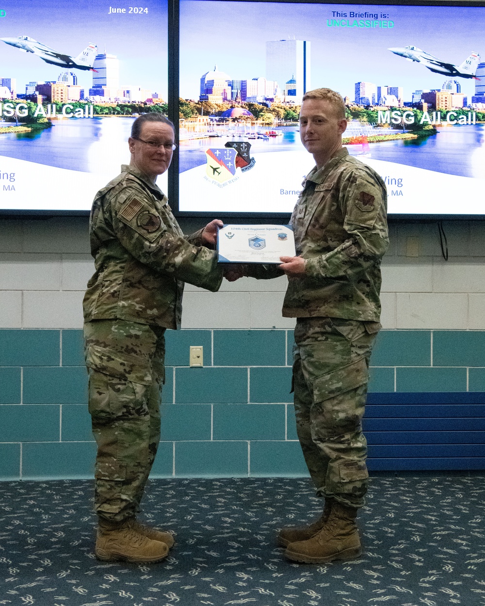 104th Mission Support Group recognizes member achievements