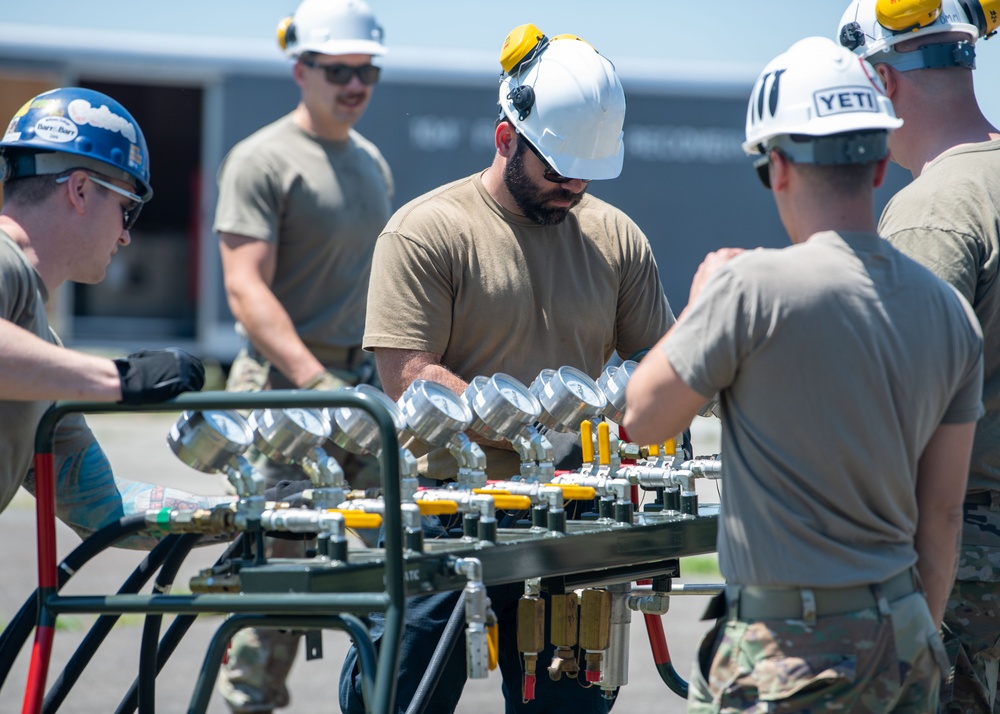 104th Fighter Wing conducts joint crashed, damaged, disabled, aircraft recovery training