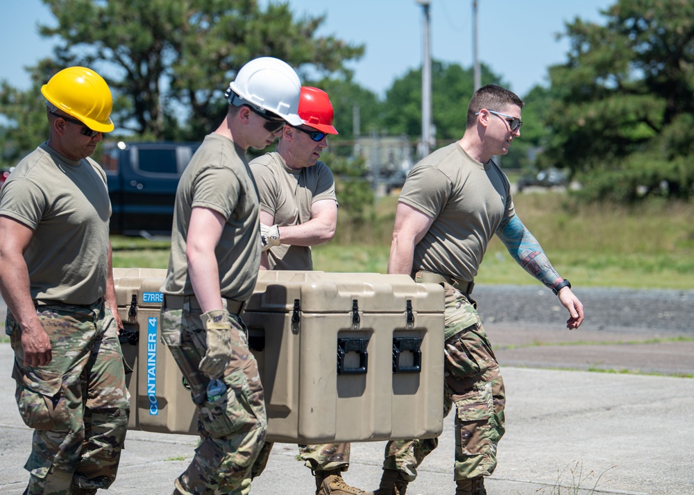 104th Fighter Wing conducts joint crashed, damaged, disabled, aircraft recovery training