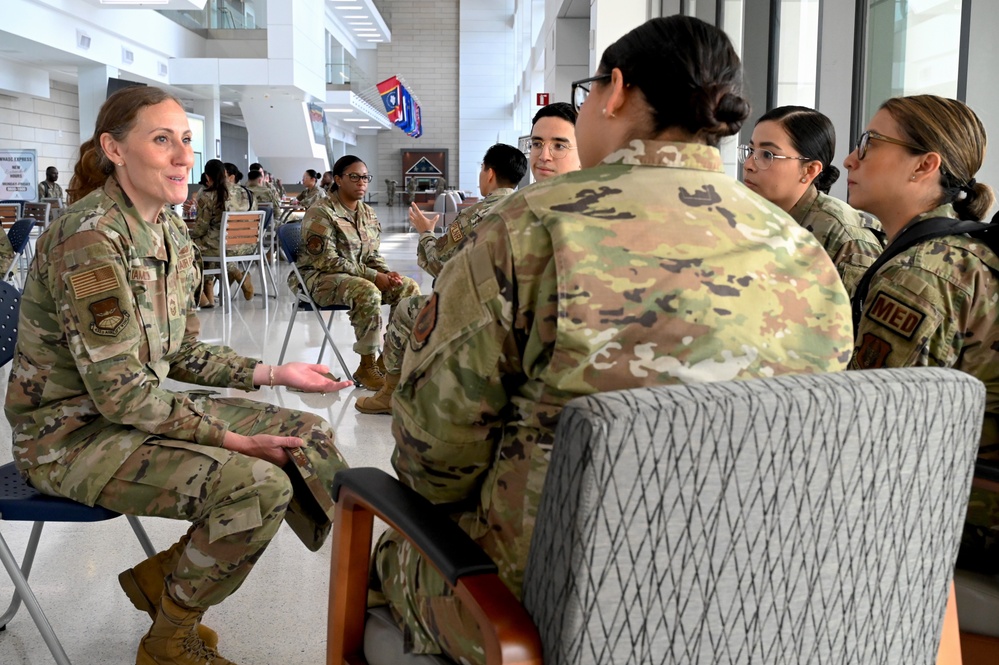 433rd Airlift Wing Chiefs' Group Hosts Speed Mentoring Event for Airmen