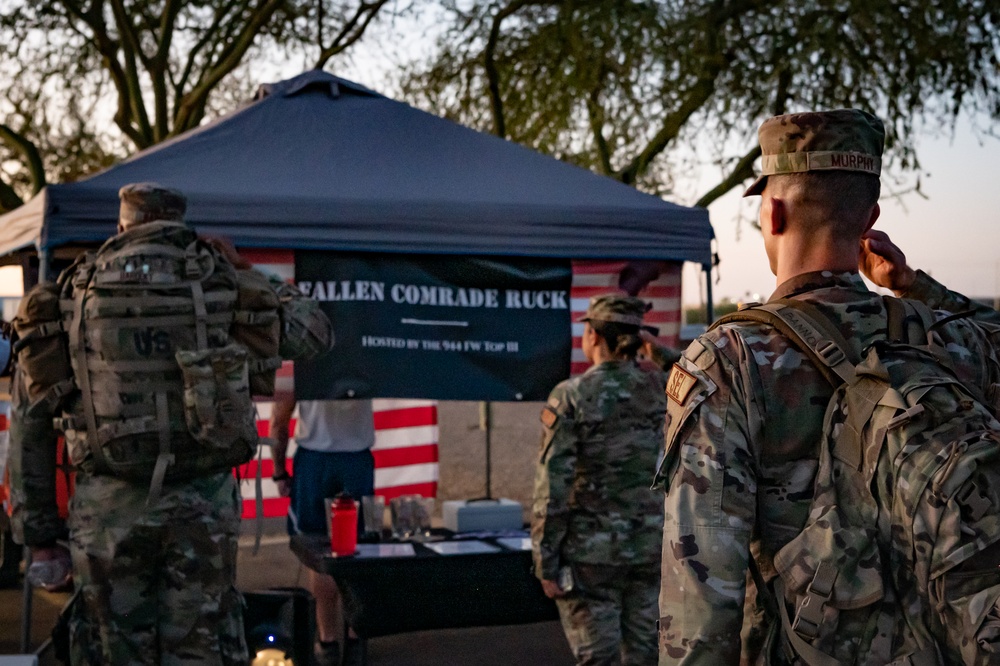 944th Fighter Wing Honors Fallen Comrades with Commemorative Ruck March