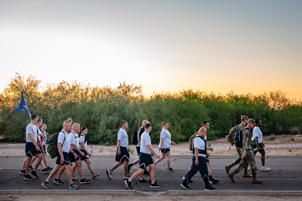 944th Fighter Wing Honors Fallen Comrades with Commemorative Ruck March