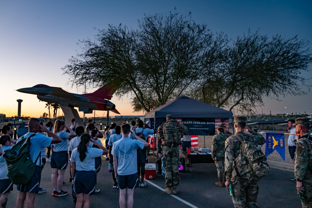 944th Fighter Wing Honors Fallen Comrades with Commemorative Ruck March