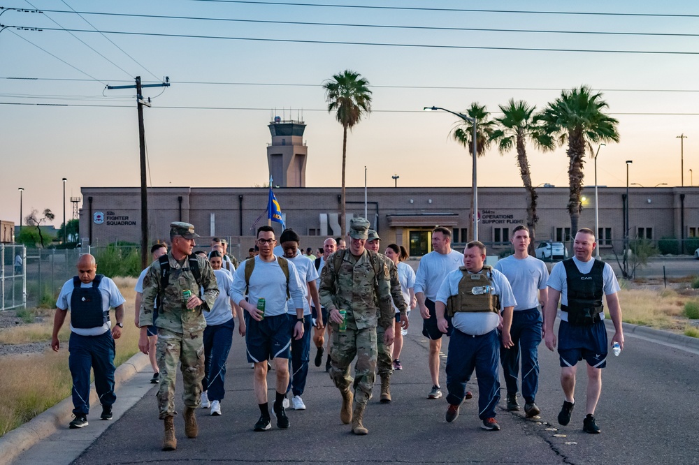 944th Fighter Wing Honors Fallen Comrades with Commemorative Ruck March