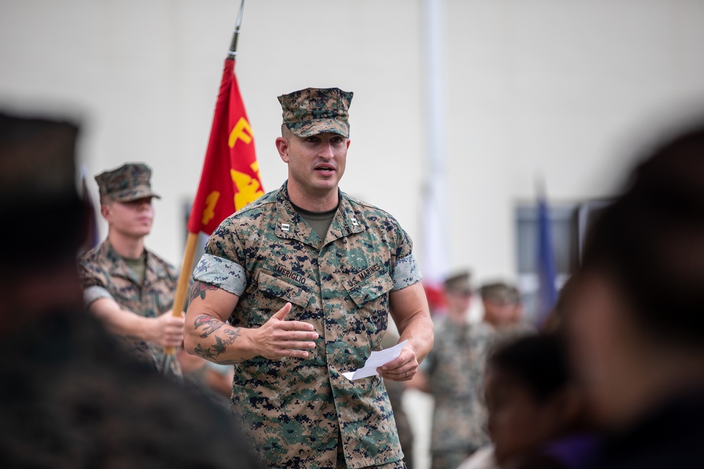 4th Marine Regiment HQCO Change of Command