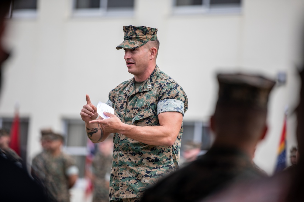 4th Marine Regiment HQCO Change of Command