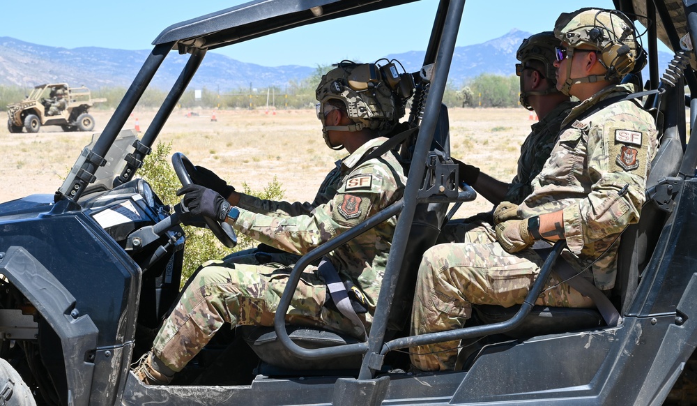 943d Security Forces off-road vehicle training