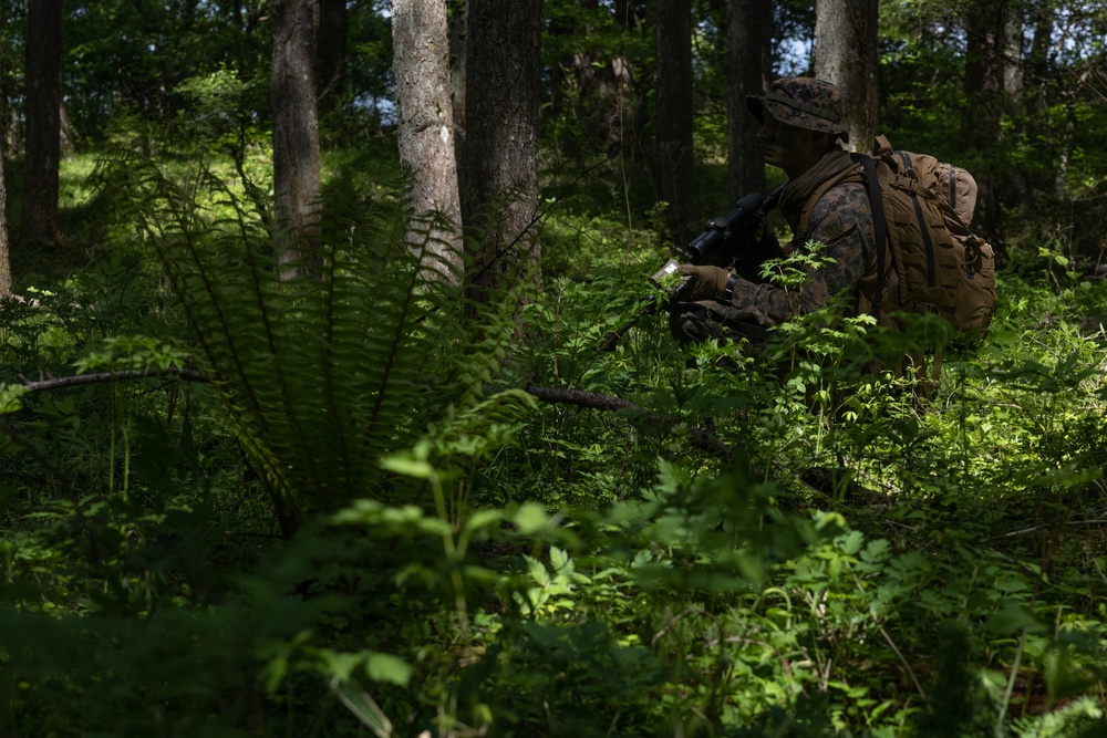 Marines Rehearse Reconnaissance Patrol During ARTP 24.1