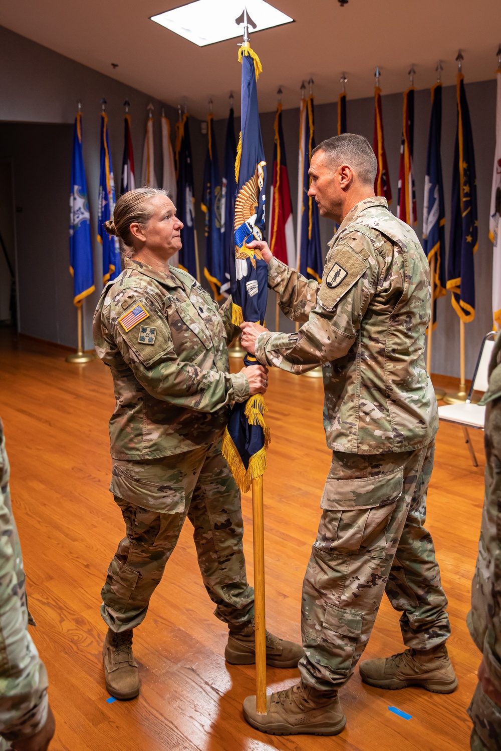 1-298th Regiment Multi-Functional Training Institute conducts a Change of Command Ceremony