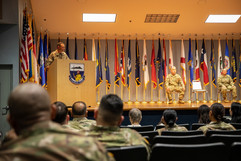 1-298th Regiment Multi-Functional Training Institute conducts a Change of Command Ceremony