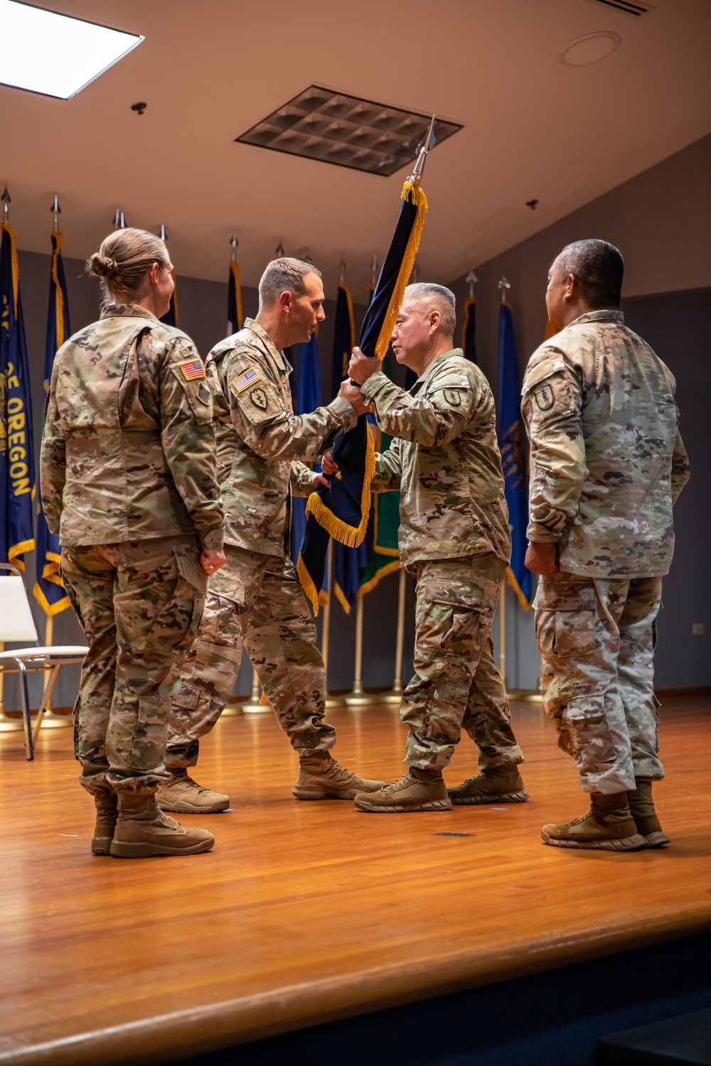 1-298th Regiment Multi-Functional Training Institute conducts a Change of Command Ceremony