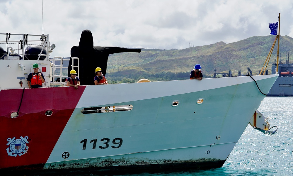 USCGC Myrtle Hazard sails for drydock