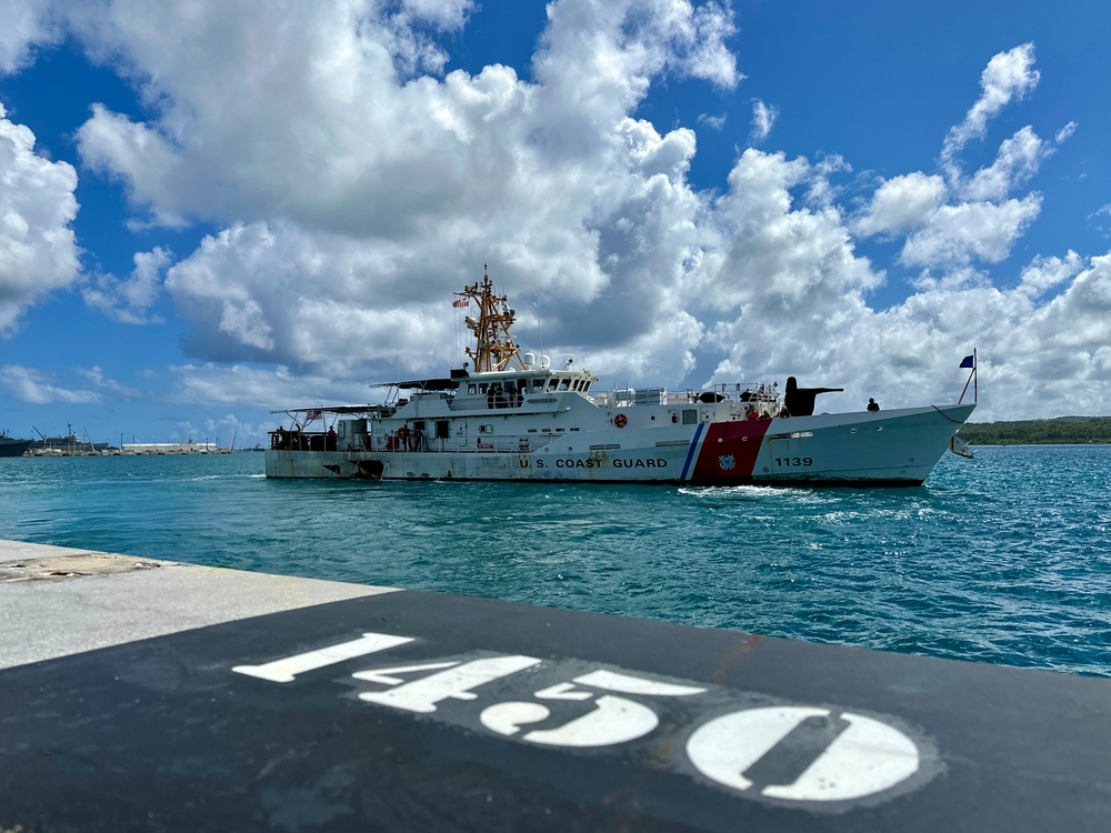 USCGC Myrtle Hazard sails for drydock