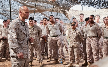 Maj. Gen. Sofge visits MACS-2 Aplha and Bravo Company